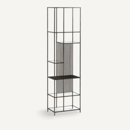 Rectiligne Metal & Glass Bookcase - thumbnail 1