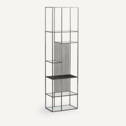 Rectiligne Metal & Glass Bookcase - thumbnail 3