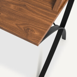 Epitre Walnut & Metal Secretary Desk - thumbnail 4