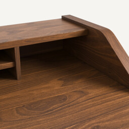 Epitre Walnut & Metal Secretary Desk - thumbnail 3