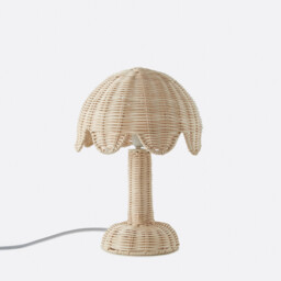 Tabata Palm Tree Rattan Table Lamp