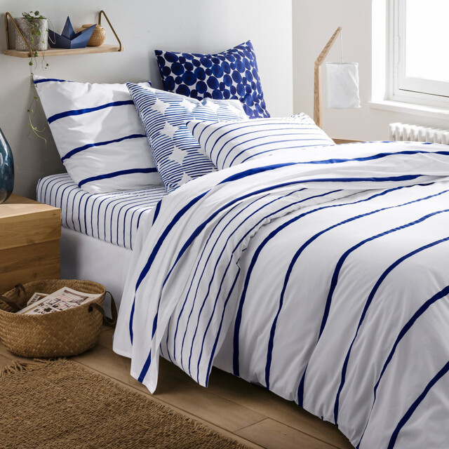 Glenans Striped Nautical Cotton Duvet Cover