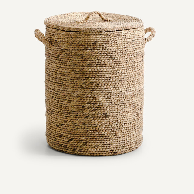 Lian Round Water Hyacinth Basket, H60cm - image 1