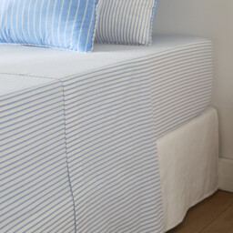 Edward Flat Sheet in Cotton Percale