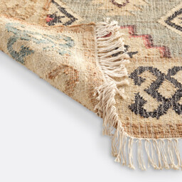 Kaliny Jute and Cotton Distressed Kilim Rug - thumbnail 4