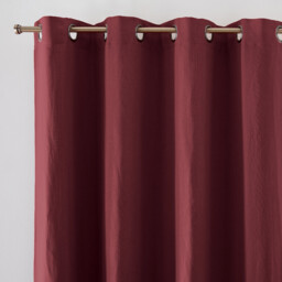 Onega Washed Linen Blackout Curtain with Eyelets - thumbnail 1