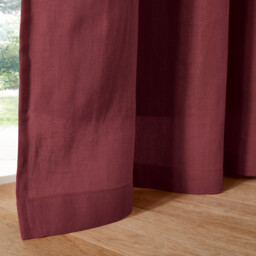 Onega Washed Linen Blackout Curtain with Eyelets - thumbnail 3