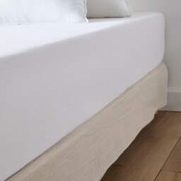 Abella Short Plain Washed Linen Valance