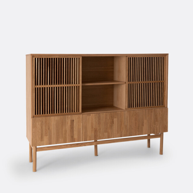 Bilbao Dresser Bookcase in Oak and Veneer - image 1