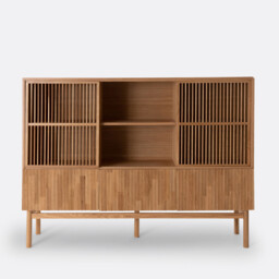 Bilbao Dresser Bookcase in Oak and Veneer - thumbnail 3