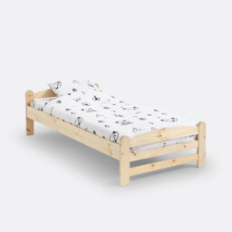 Loan Solid Pine Bed with Bed Base - thumbnail 2