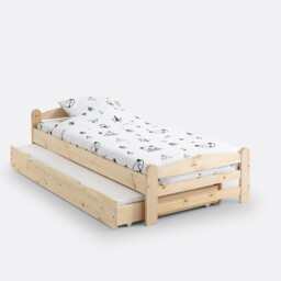 Loan Solid Pine Bed with Bed Base - thumbnail 4