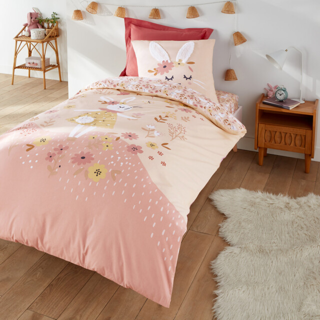 Flower Rabbit Organic Cotton Duvet Cover - image 1