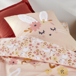 Flower Rabbit Organic Cotton Duvet Cover - thumbnail 3
