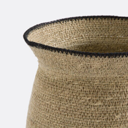 Saski Woven Straw Basket H31cm - thumbnail 3