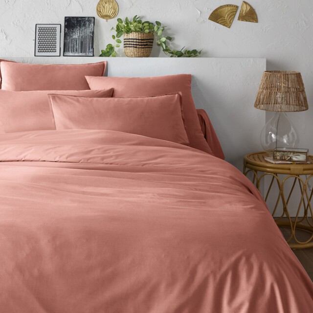 Scenario Plain Organic Cotton Percale Duvet Cover - image 1