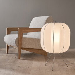 Satchi Floor Lamp with Mesh Lantern