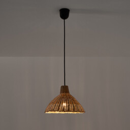 Alaya 26cm Diameter Rattan Ceiling Light - thumbnail 4