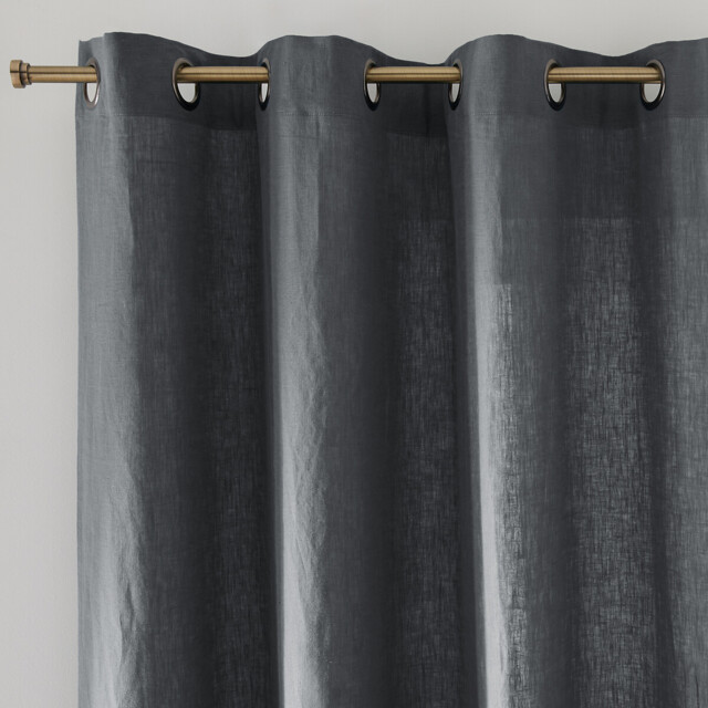 Onega Washed Linen Curtain with Eyelets - image 1