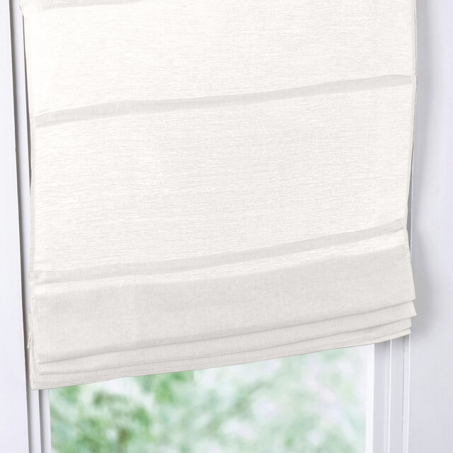 Linen/Cotton Muslin Roman Blind