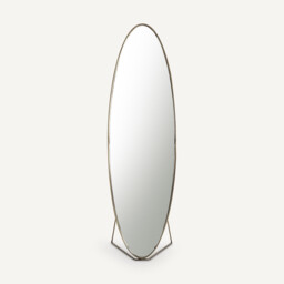 Koban H170cm Oval Metal Standing Mirror - thumbnail 3