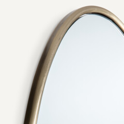 Koban H170cm Oval Metal Standing Mirror - thumbnail 4