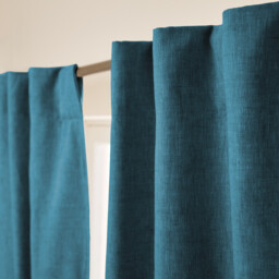 Private Blackout Curtain in Washed Linen with Concealed Tabs - thumbnail 3