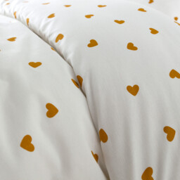 Scacco Caramel Child's Duvet Cover Set in 50% Recycled Cotton with Rectangular Pillowcase - thumbnail 3
