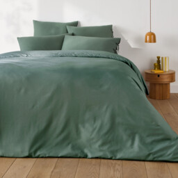 Scenario Plain Cotton Pillowcase with Tie Fastening - thumbnail 2
