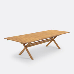 Réalto Acacia Folding Garden Table with 2 Extensions