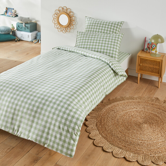 Veldi Green Cotton Child's Duvet Cover - image 1