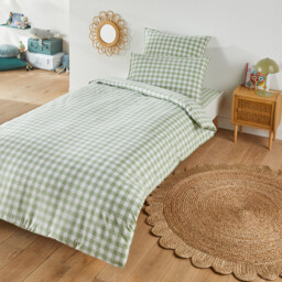 Veldi Green Cotton Child's Duvet Cover - thumbnail 1