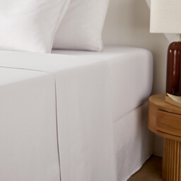 Scenario Plain Washed Cotton Flat Sheet