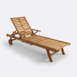 Euka Acaica Sun Lounger with Armrests - thumbnail 3