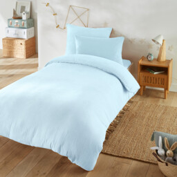 Kumla Plain Cotton Muslin Pillowcase - thumbnail 2