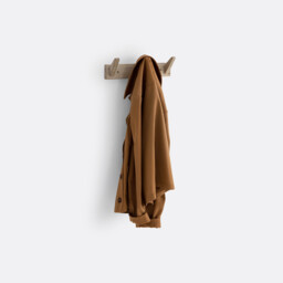Selfrid Oak Wall-Mounted Coat Rack with 3 Hooks - thumbnail 4