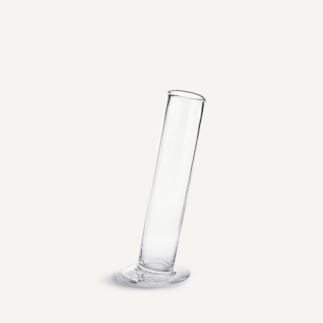 Stille Slanted Cylindrical Vase in Glass H31cm - image 1