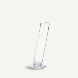 Stille Slanted Cylindrical Vase in Glass H31cm