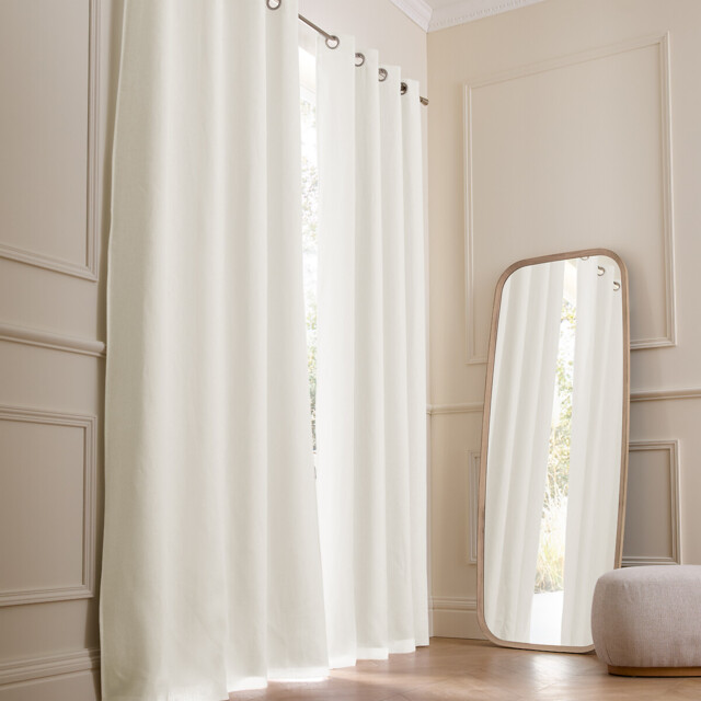 Colin Linen Blackout Curtain with Eyelets - image 1