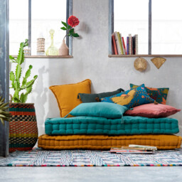 Balia Multicoloured Woven Basket - thumbnail 2