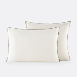 Victor Plain Washed Cotton Satin 300 Thread Count Pillowcase - thumbnail 1