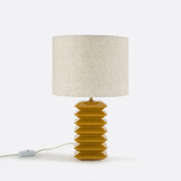 Table Lamp in Ceramic and Linen Remilo - thumbnail 3