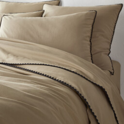 Merida Embroidered Washed Cotton Duvet Cover - thumbnail 3
