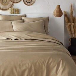 Merida Embroidered Washed Cotton Duvet Cover - thumbnail 1