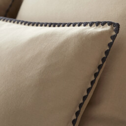 Merida Embroidered Washed Cotton Duvet Cover - thumbnail 4