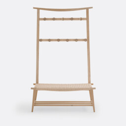 Kioto Solid Oak Hallway Storage Bench - thumbnail 3
