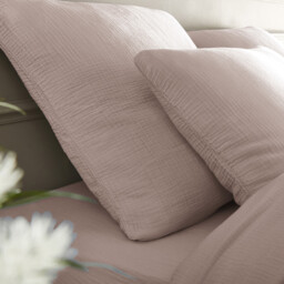 Yafa Organic Cotton Muslin Duvet Cover - thumbnail 3