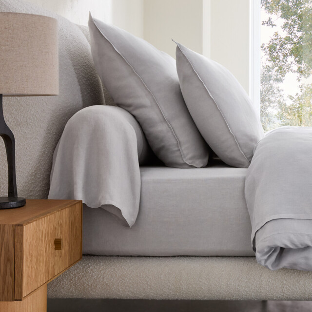 Elina Washed Linen Bolster Pillowcase - image 1