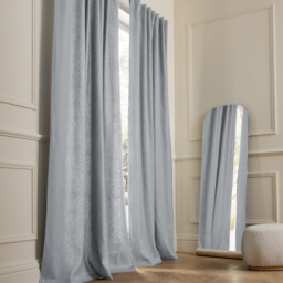 Private Curtain in Lined Washed Linen with Concealed Tabs - thumbnail 1