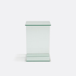 Livia Tempered Glass Side Table with 1 Compartment - thumbnail 4